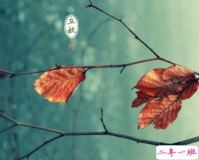 立秋节气怎么发说说 2019立秋说说唯美一句话1