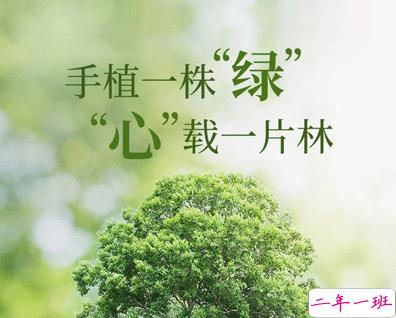 植树节的简短文字手抄报文案配图 2021微信植树节说说带图片11