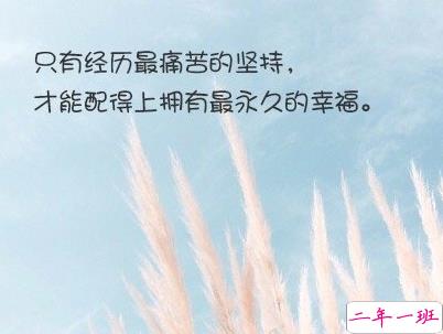 经典文艺短句子带图片 越努力越幸运12
