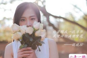 唯美文字图片大全：这世间繁华若花，却抵不过你回眸那一刹那