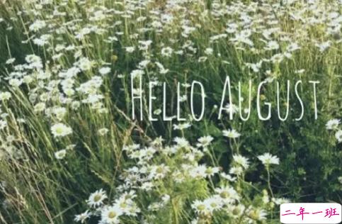 再见七月八月你好图片说说2018最新版 唯美好听的八月你好说说配图5