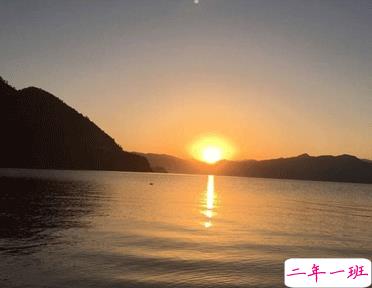 温柔唯美的日落句子带图片 私奔吗在太阳落山前4