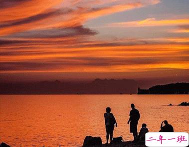 温柔唯美的日落句子带图片 私奔吗在太阳落山前5