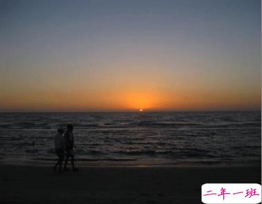 温柔唯美的日落句子带图片 私奔吗在太阳落山前8